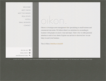 Tablet Screenshot of oikon.com